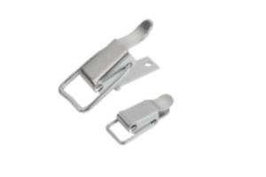 Upínací uzávěry z oceli nebo nerezové oceli, s upínacím úchytem do 300 N, skryté otvory pro přišroubování Upínací uzávěry z oceli nebo nerezové oceli, s upínacím úchytem do 300 N, skryté otvory pro přišroubování