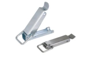 Upínací uzávěry z oceli nebo nerezové oceli, s upínacím úchytem do 3000 N, skryté otvory pro přišroubování Upínací uzávěry z oceli nebo nerezové oceli, s upínacím úchytem do 3000 N, skryté otvory pro přišroubování