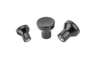Hřibovité ovládací knoflíky z duroplastu s vnitřním závitem Hřibovité ovládací knoflíky z duroplastu s vnitřním závitem