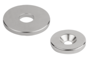 Surové magnety (kotoučové magnety) se průchozím otvorem z NdFeB Surové magnety (kotoučové magnety) se průchozím otvorem z NdFeB