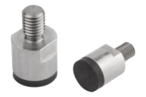 Magnety se závitovým kolíkem (válcové uchycení) z NdFeB, přilnavá plocha pogumovaná Magnety se závitovým kolíkem (válcové uchycení) z NdFeB, přilnavá plocha pogumovaná