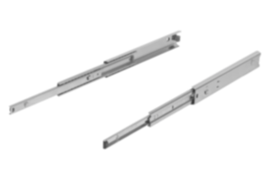 Teleskopické lišty, ocelové pro boční montáž, extra výsuv, nosnost do 55 kg Teleskopické lišty, ocelové pro boční montáž, extra výsuv, nosnost do 55 kg