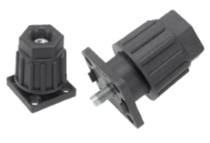 Přístrojové nožky s nastavitelnou výškou pro hliníkové profily Přístrojové nožky s nastavitelnou výškou pro hliníkové profily