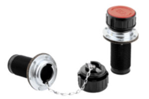 Plnicí hrdlo z plastu s montážní přírubou Plnicí hrdlo z plastu s montážní přírubou