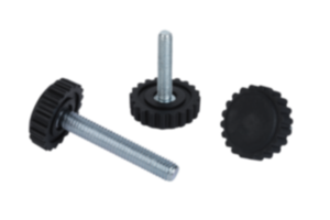 Stavitelné nožky s rýhovanou kruhovou základnou Stavitelné nožky s rýhovanou kruhovou základnou